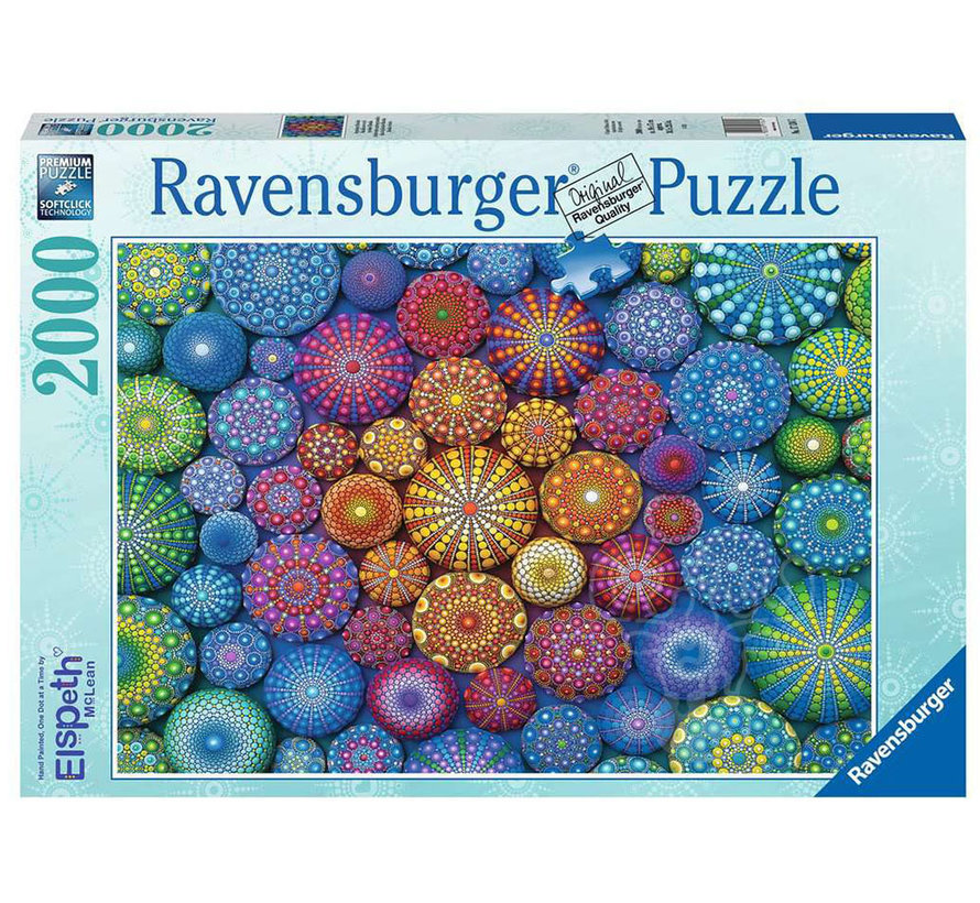 Ravensburger Radiating Rainbow Mandalas Puzzle 2000pcs