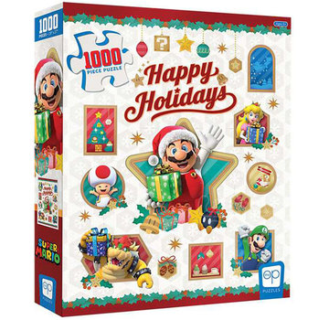 USAopoly USAopoly Super Mario™ “Happy Holidays” Puzzle 1000pcs