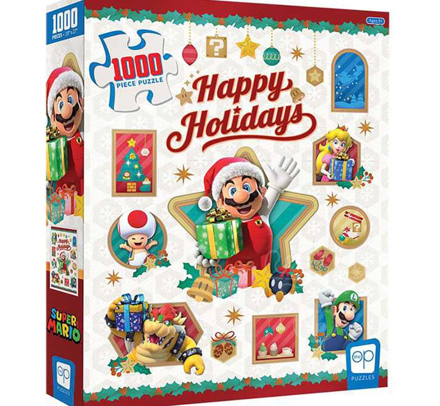 USAopoly Super Mario™ “Happy Holidays” Puzzle 1000pcs