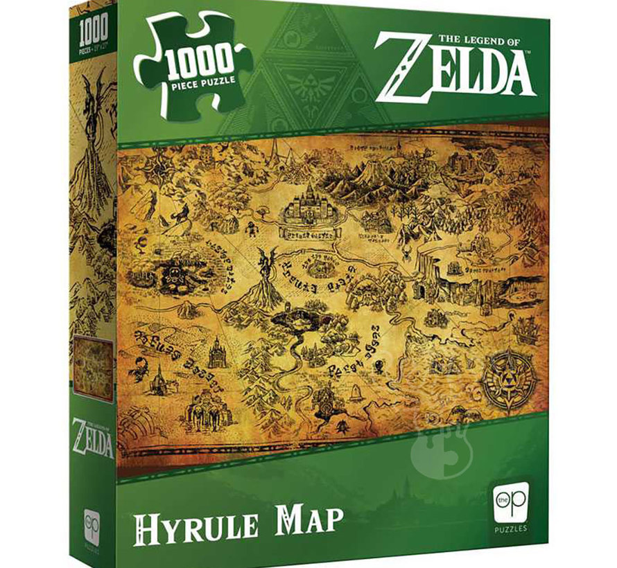 USAopoly The Legend of Zelda™ “Hyrule Map” Puzzle 1000pcs