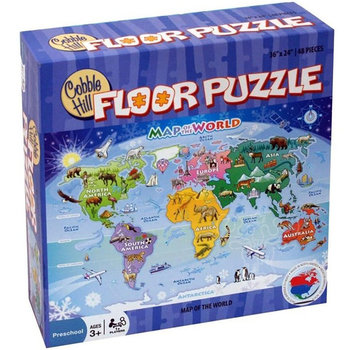 Cobble Hill Puzzles Cobble Hill Map of the World Floor Puzzle 48pcs