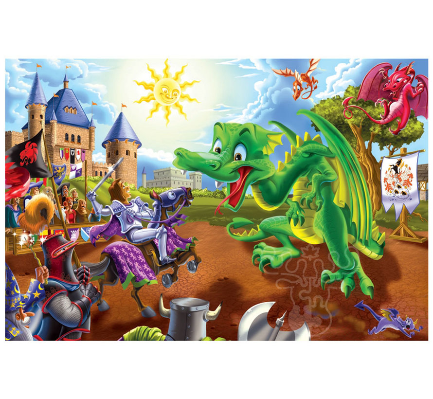 Cobble Hill Knights and Dragons Floor Puzzle 36pcs