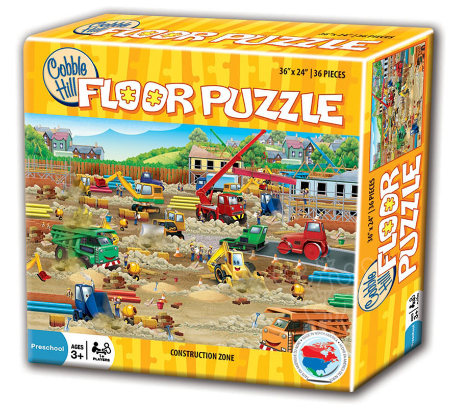 Cobble Hill Construction Zone Floor Puzzle 36pcs