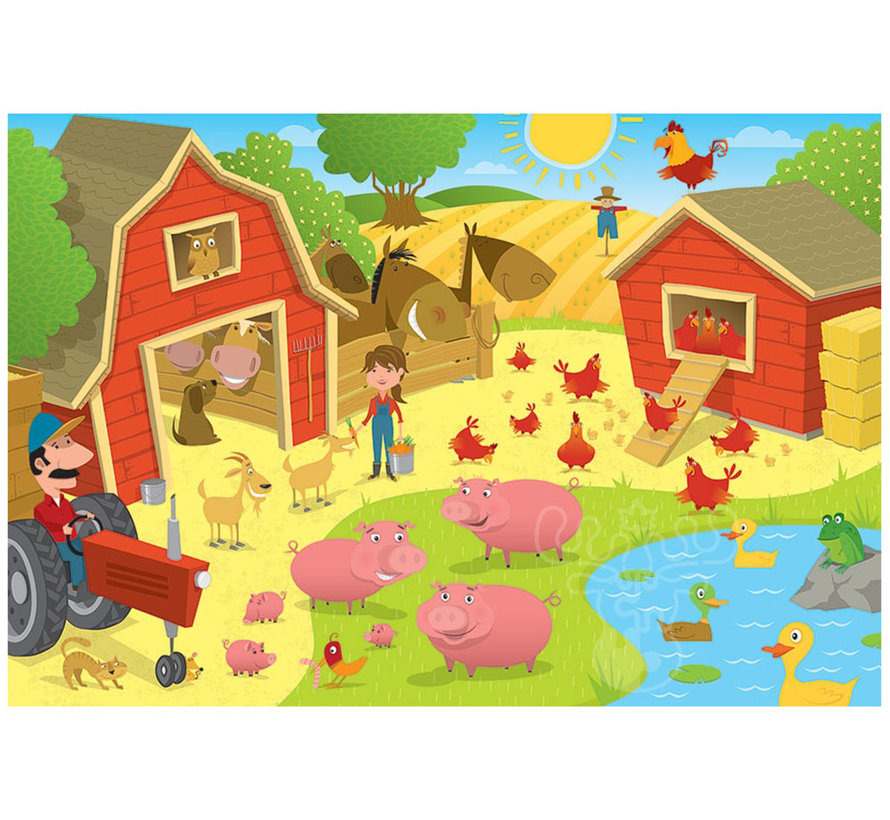 Cobble Hill Higgledy Piggledy Farm Floor Puzzle 36pcs