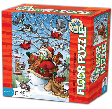 Cobble Hill Puzzles Cobble Hill Frosty Feeds His Friends Floor Puzzle 48pcs