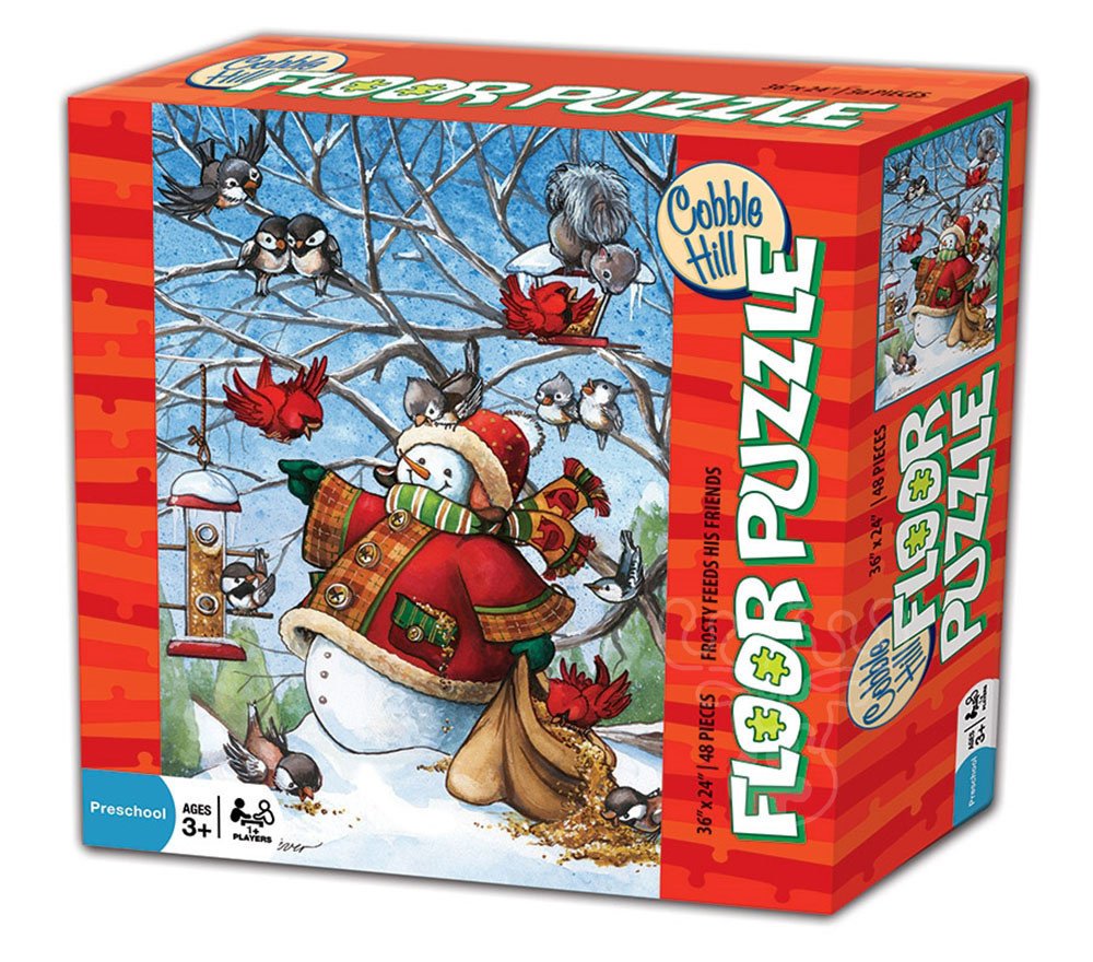 Cobble Hill Frosty Feeds His Friends Floor Puzzle 48pcs Puzzles Canada