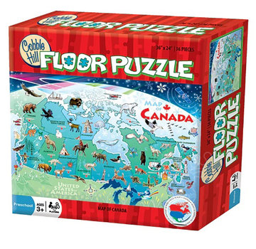 Cobble Hill Puzzles Cobble Hill Map of Canada Floor Puzzle 48pcs