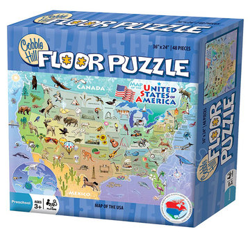 Cobble Hill Puzzles Cobble Hill Map of the USA Floor Puzzle 48pcs