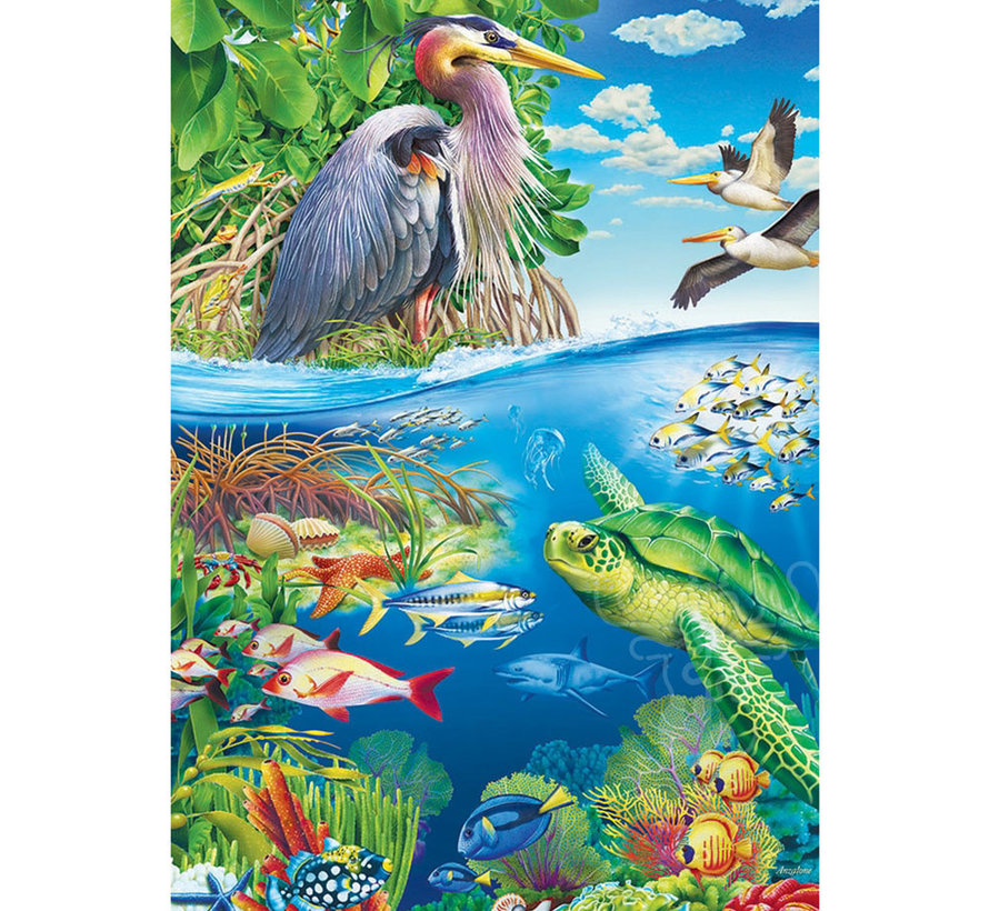 Cobble Hill Air and Sea Floor Puzzle 48pcs