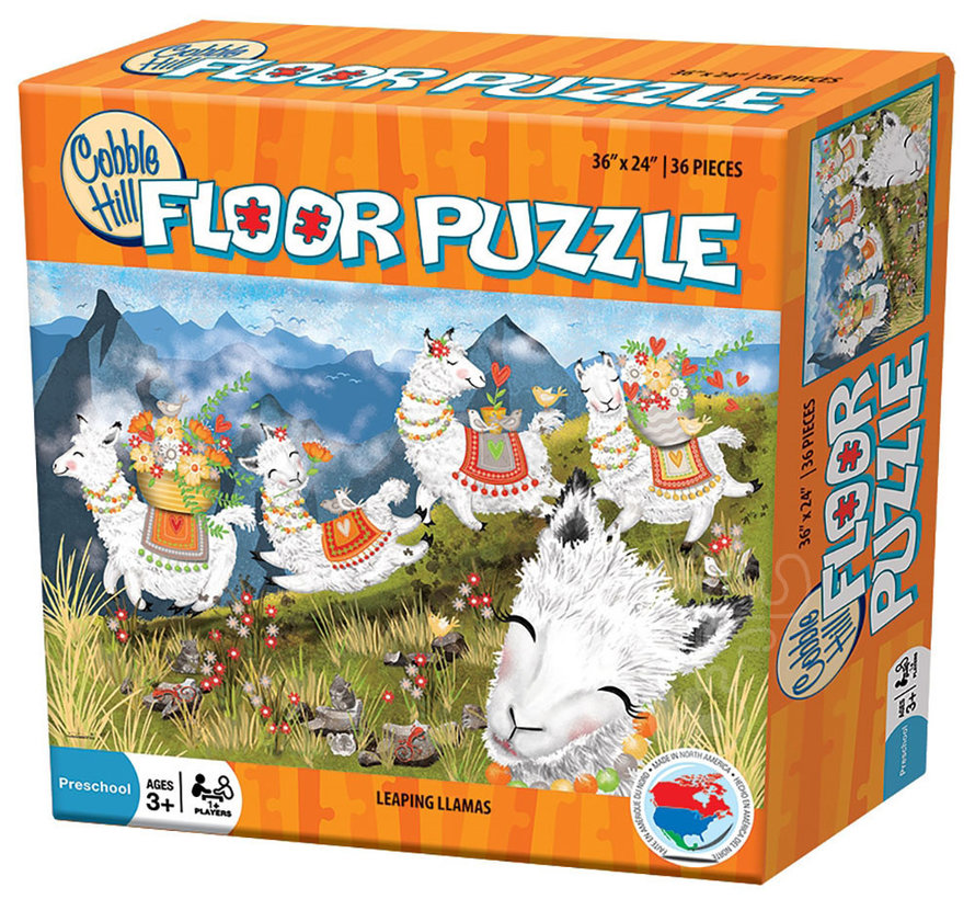 Cobble Hill Leaping Llamas Floor Puzzle 36pcs