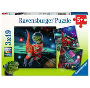 Ravensburger Ravensburger Dinosaurs in Space Puzzle 3 x 49pcs