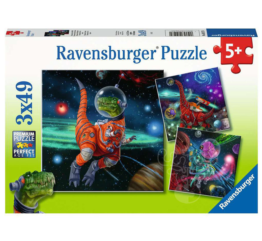 Ravensburger Dinosaurs in Space Puzzle 3 x 49pcs