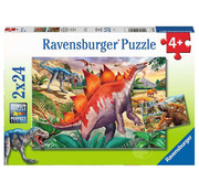 Ravensburger Ravensburger Jurassic Wildlife Puzzle 2 x 24pcs
