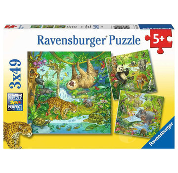 Ravensburger Ravensburger Jungle Fun Puzzle 3 x 49pcs