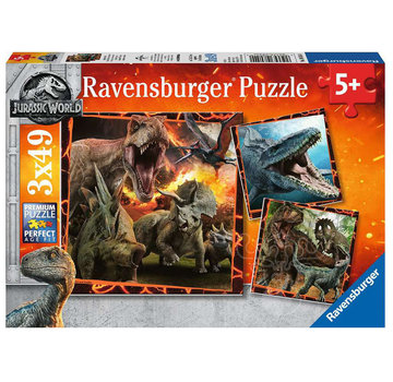 Ravensburger Ravensburger Jurassic World: Fallen Kingdom Instinct to Hunt Puzzle 3 x 49pcs