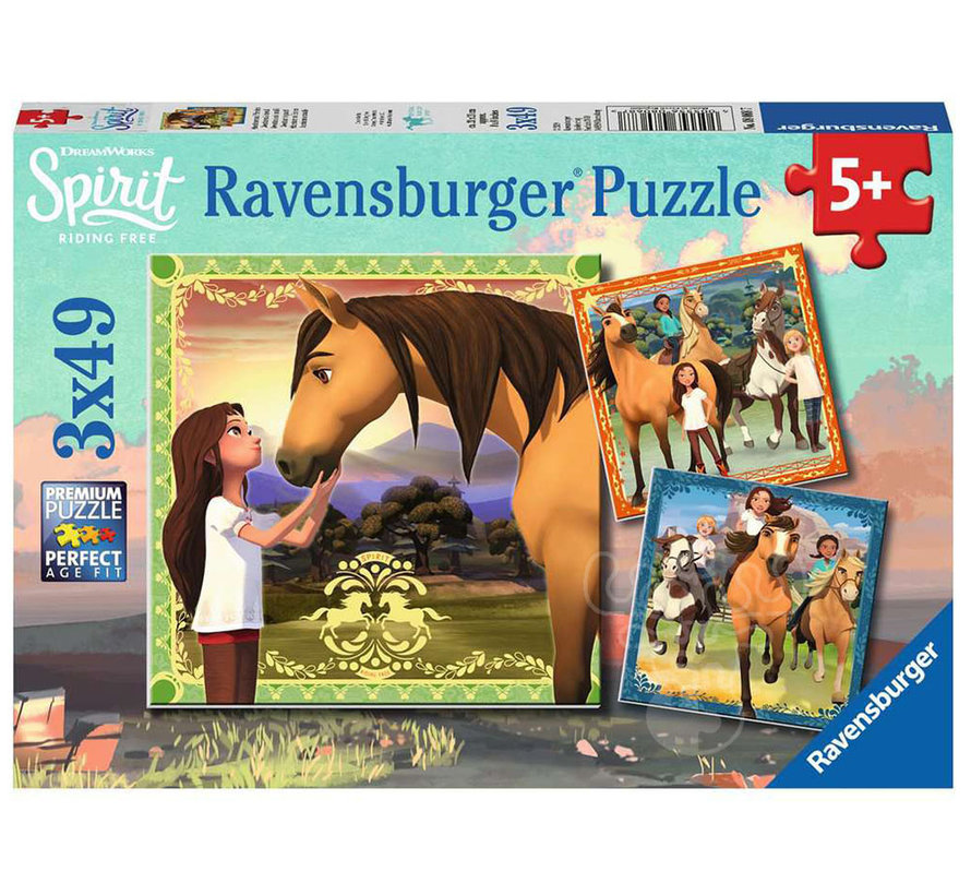 Ravensburger Spirit: Adventures on Horses Puzzle 3 x 49pcs