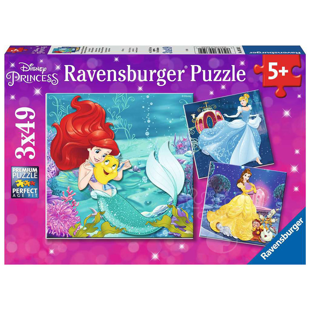 Ravensburger Disney Princess: Princess Adventure Puzzle 3 x 49pcs ...