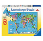 Ravensburger World Map Puzzle 60pcs
