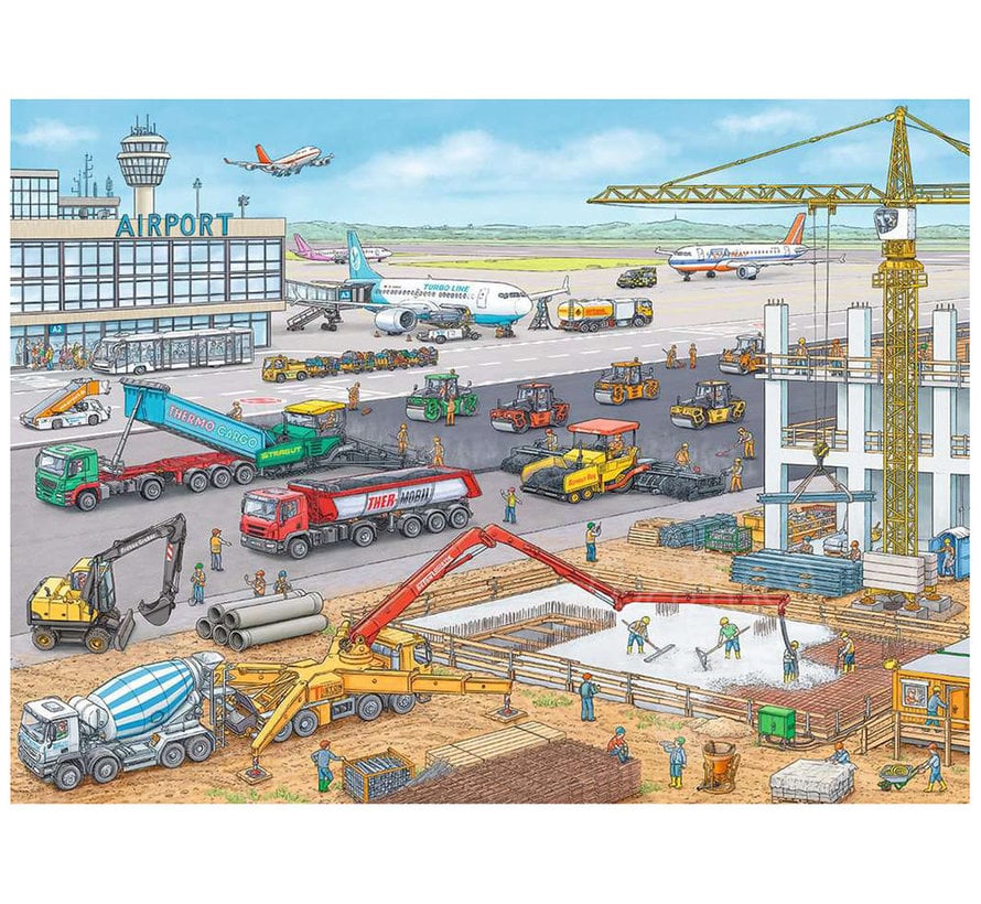 Ravensburger Construction at the Airport Puzzle 100pcs XXL
