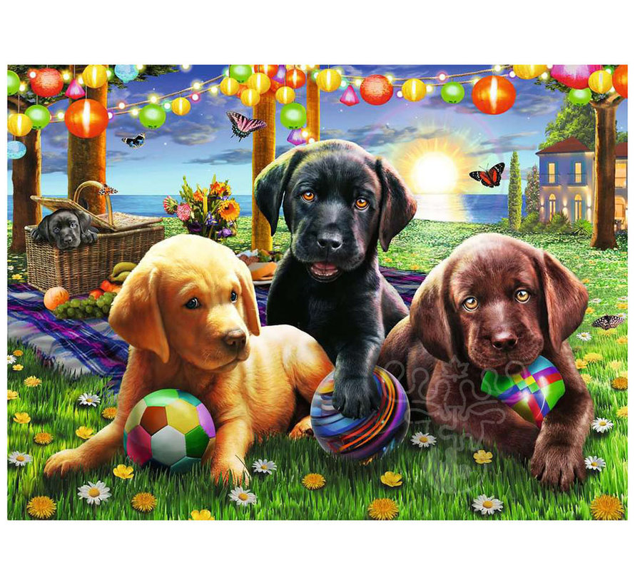 Ravensburger Puppy Picnic Puzzle 100pcs XXL