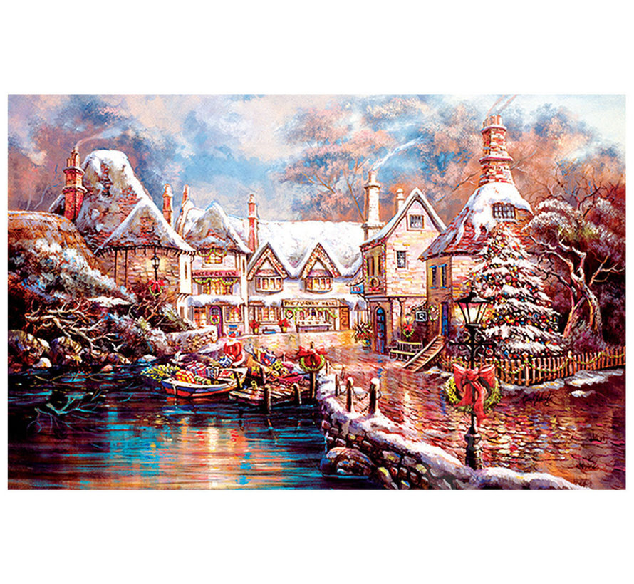FINAL SALE SunsOut Christmas Cove Puzzle 1000pcs *