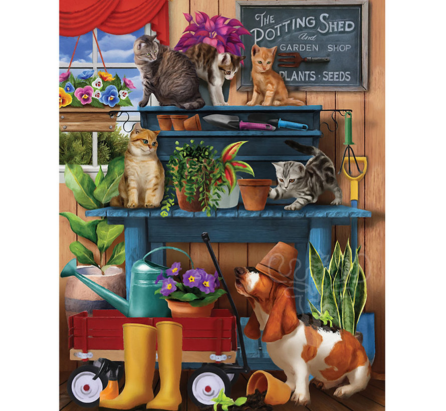 SunsOut Trouble in the Potting Shed Puzzle 1000pcs