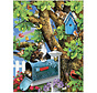 FINAL SALE SunsOut Kitty and Birdhouse Puzzle 1000pcs