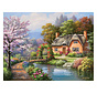 SunsOut Spring Creek Cottage Puzzle 300pcs