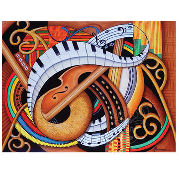 SunsOut FINAL SALE SunsOut Sound of Soul Strings Puzzle 500pcs