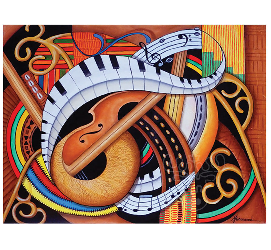 FINAL SALE SunsOut Sound of Soul Strings Puzzle 500pcs