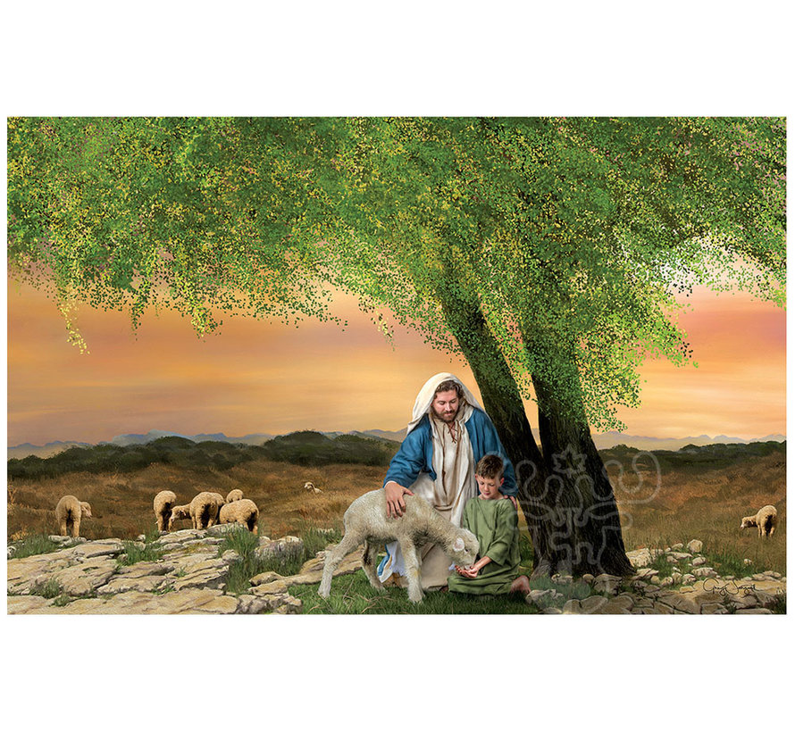 FINAL SALE SunsOut Feed My Lambs Puzzle 1000pcs