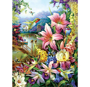 SunsOut SunsOut Garden by the River Puzzle 1000pcs