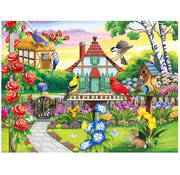 SunsOut FINAL SALE SunsOut Birds' Favorite Garden Puzzle 1000pcs