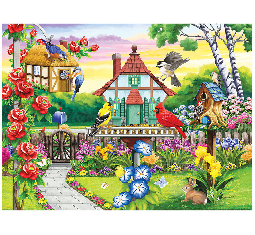 SunsOut Birds' Favorite Garden Puzzle 1000pcs