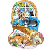 SunsOut FINAL SALE SunsOut Free Kitties Shaped Puzzle 1000pcs