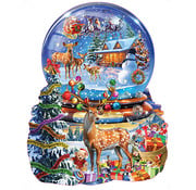 SunsOut SunsOut Christmas Snow Globe Shaped Puzzle 1000pcs