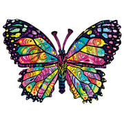 SunsOut SunsOut Stained Glass Butterfly Shaped Puzzle 1000pcs+