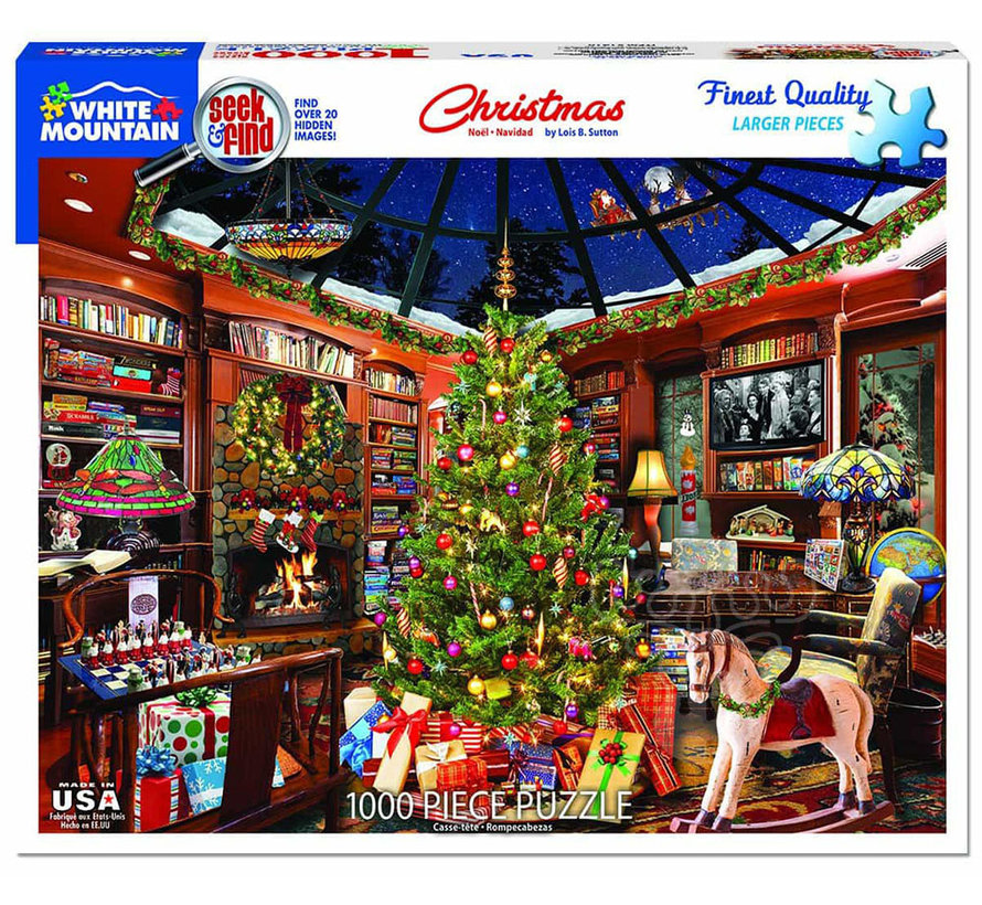 White Mountain Christmas - Seek & Find Puzzle 1000pcs