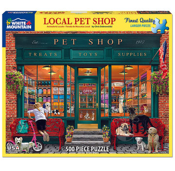 White Mountain White Mountain Local Pet Shop Puzzle 500pcs