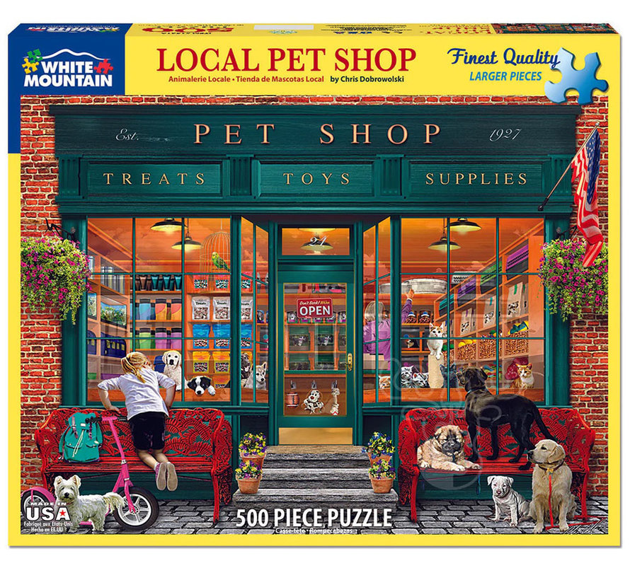 White Mountain Local Pet Shop Puzzle 500pcs