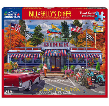 White Mountain White Mountain Bill & Sally's Diner Puzzle 1000pcs