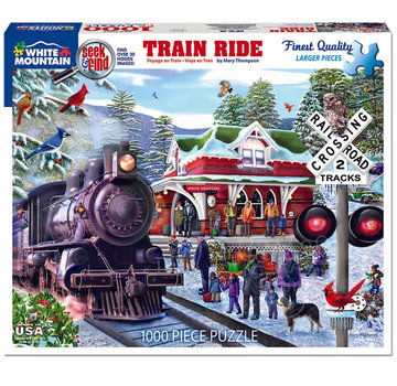 White Mountain White Mountain Train Ride - Seek & Find Puzzle 1000pcs