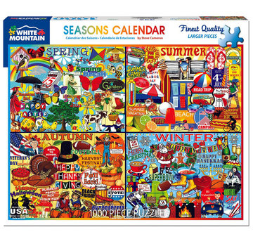 White Mountain White Mountain Seasons Calendar Puzzle 1000pcs