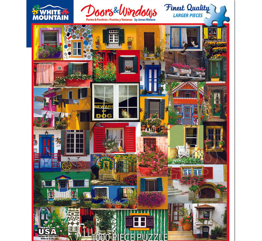 White Mountain Doors & Windows Puzzle 1000pcs