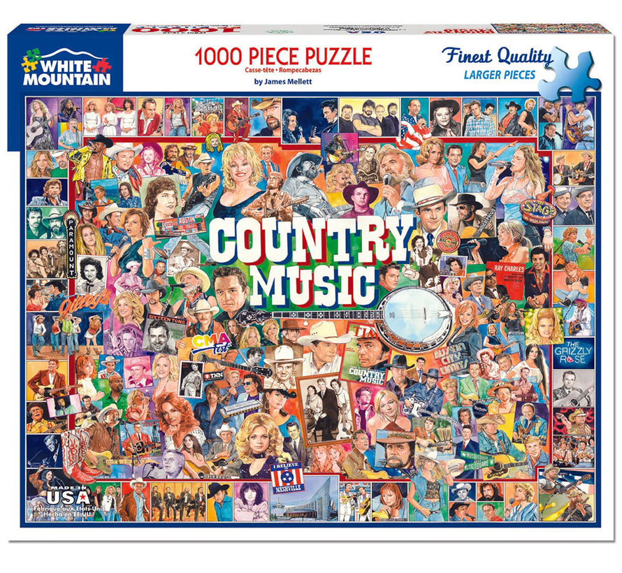 White Mountain Country Music Puzzle 1000pcs