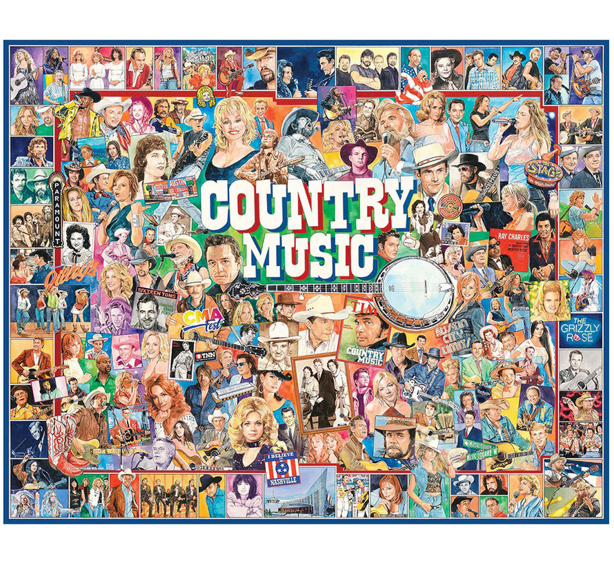 White Mountain Country Music Puzzle 1000pcs