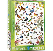Eurographics Eurographics Chart: Butterflies Puzzle 1000pcs