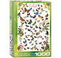 Eurographics Chart: Butterflies Puzzle 1000pcs