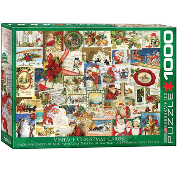 Eurographics Eurographics Vintage: Vintage Christmas Cards Puzzle 1000pcs