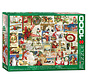 Eurographics Vintage: Vintage Christmas Cards Puzzle 1000pcs